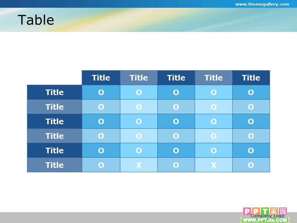 通用朴素蓝色图表免费下载