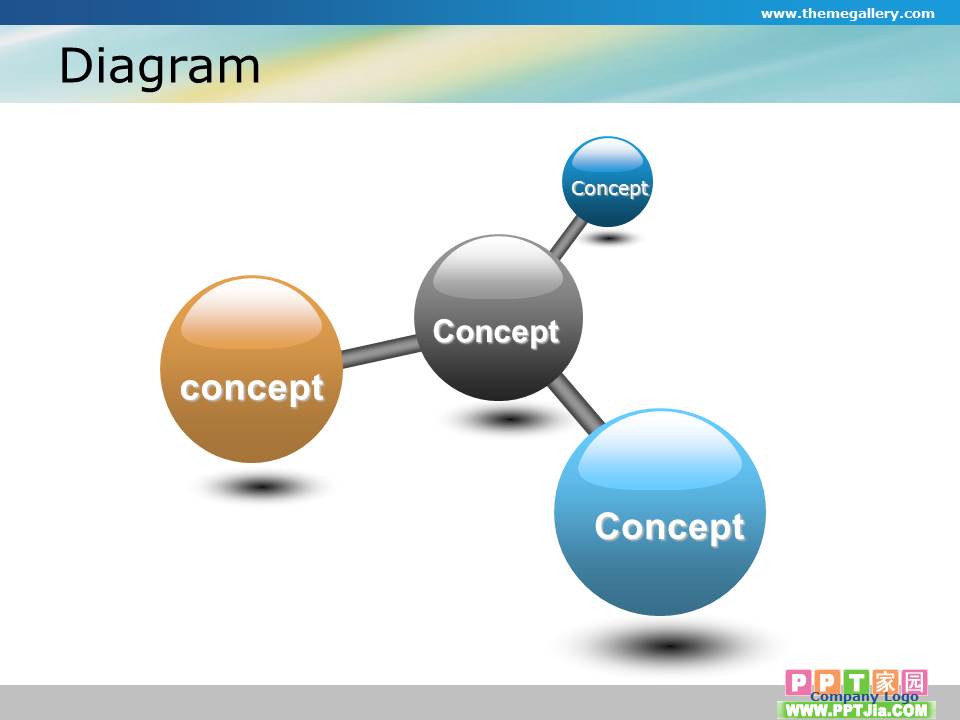 通用朴素蓝色图表免费下载
