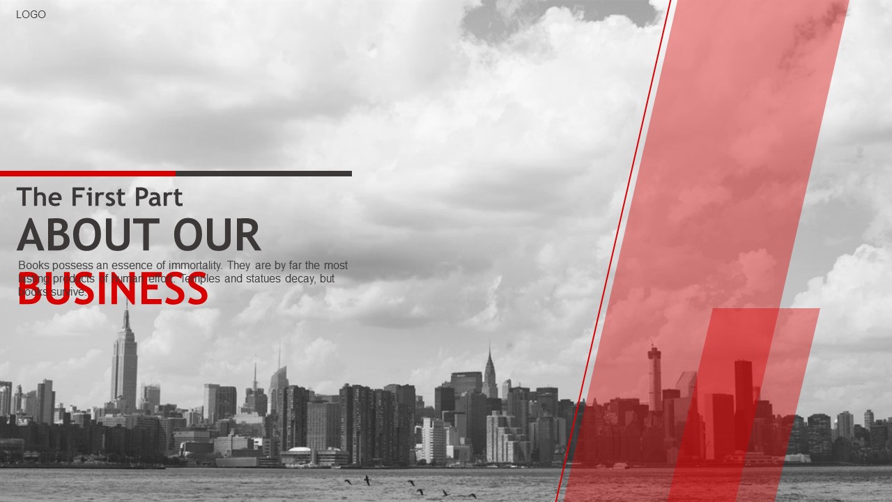 简洁干净排版商务PPT模板