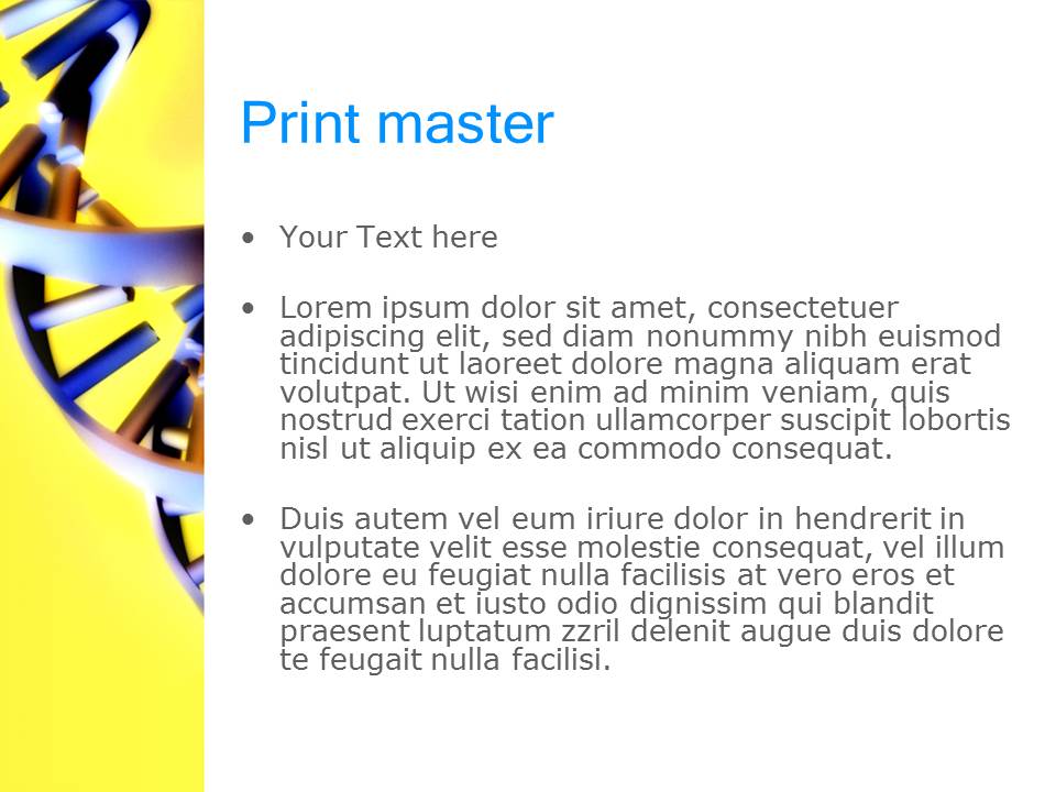 DNA链条背景的医疗医学生物科学ppt模板