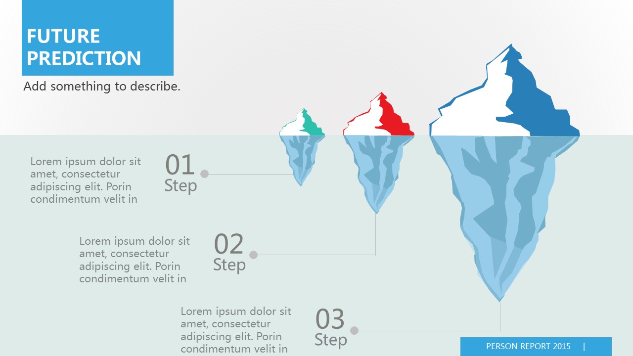 绚丽彩色创意站台商务PPT模板