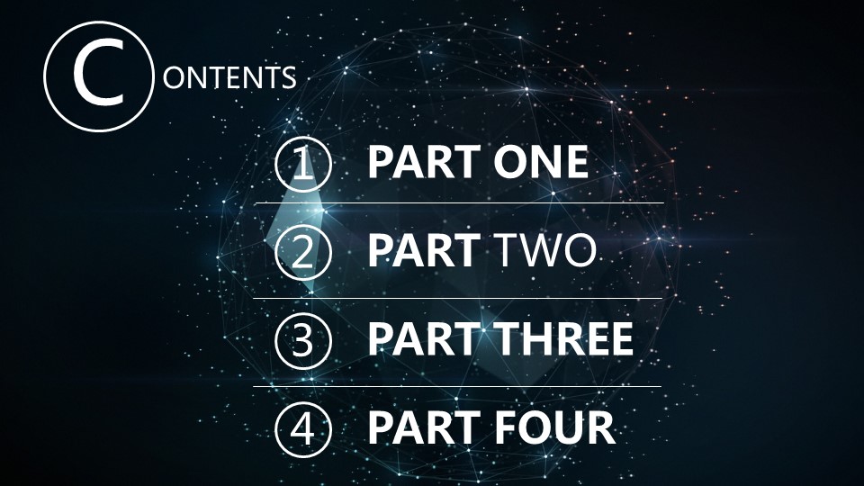 宇宙星空科技感通用PPT模板