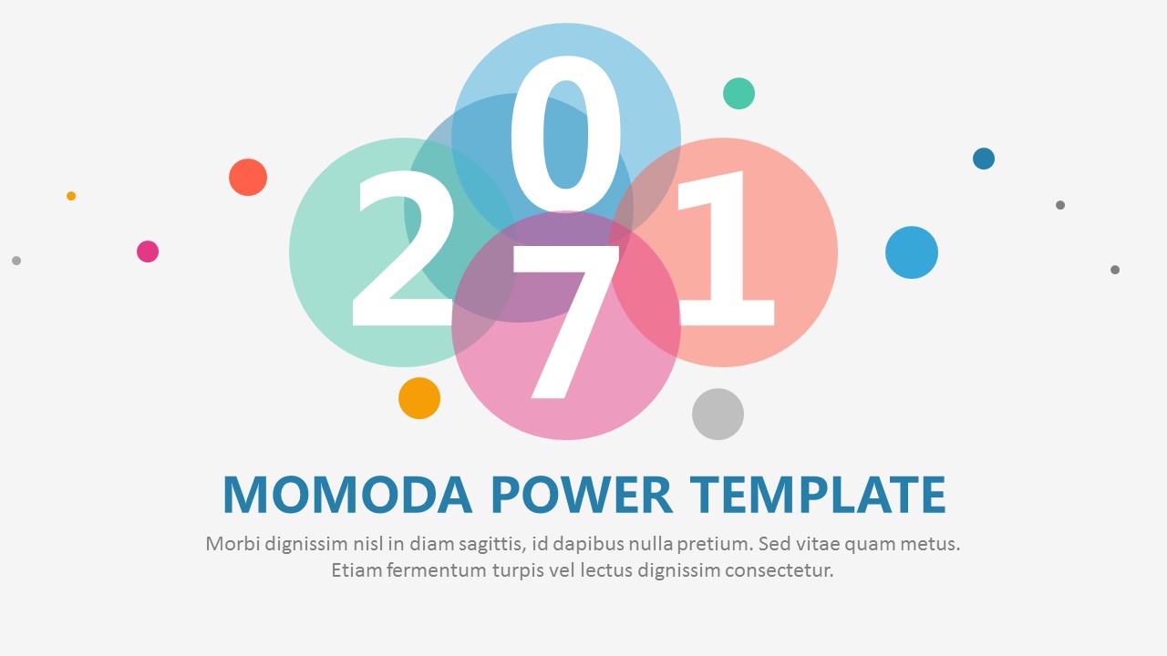 彩色透明圆点图案文艺创业计划书PPT模板