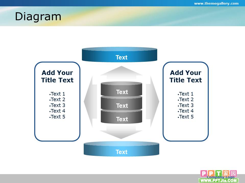 通用朴素蓝色图表免费下载