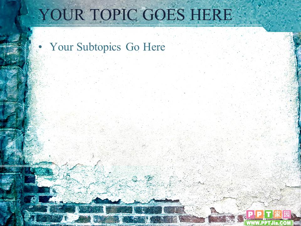 PowerPoint模板：简陋木屋-家庭生活