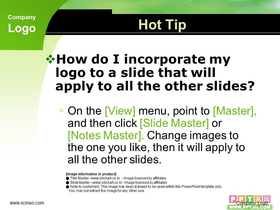 绿色自然风景PPT模板下载