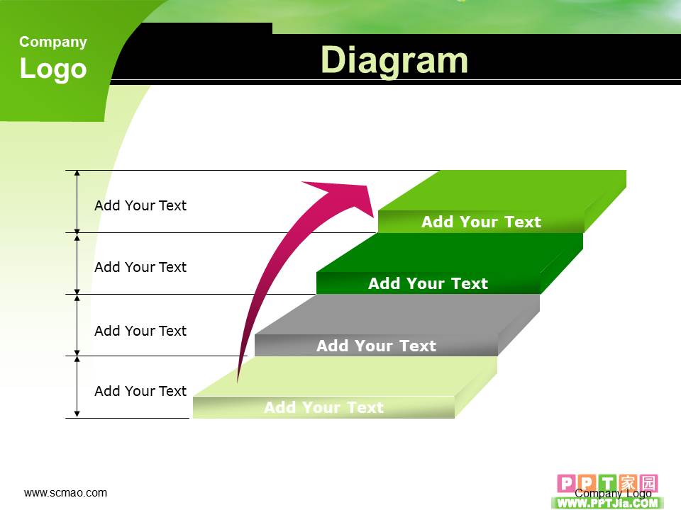 绿色自然风景PPT模板下载