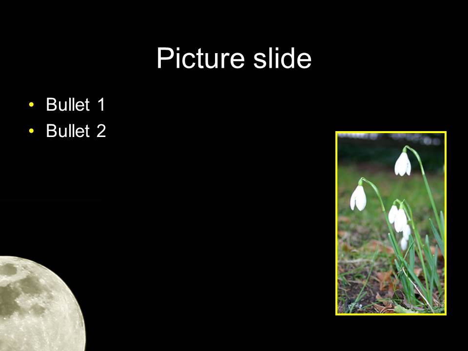 自然风景PPT模板_美丽的月球