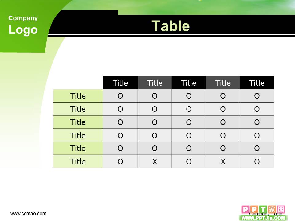 绿色自然风景PPT模板下载