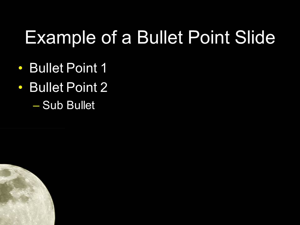 自然风景PPT模板_美丽的月球