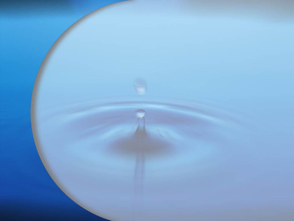 漂亮的水滴模板(蓝色背景)