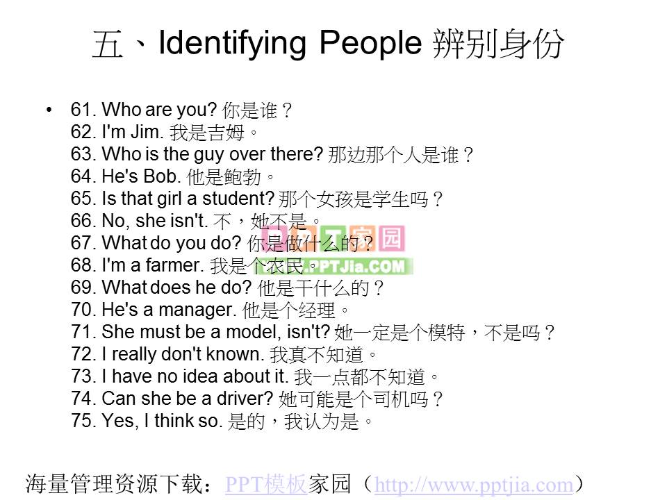 日常英语900句PPT课件