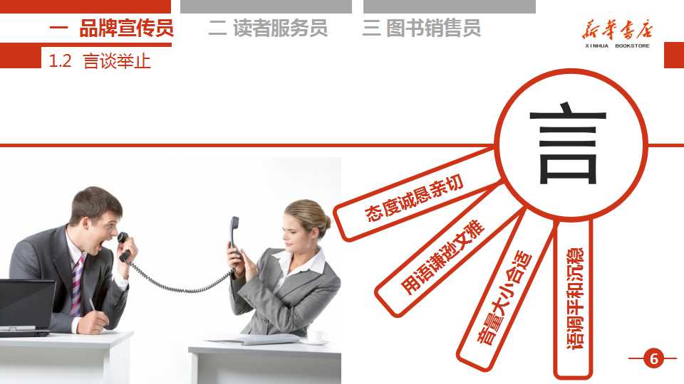 新华书店员工培训PPT模板