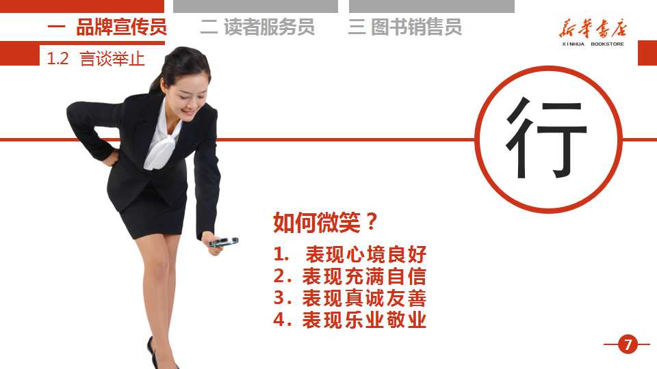 新华书店员工培训PPT模板