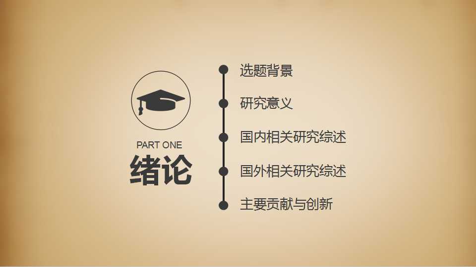 稳重复古论文答辩PPT模板