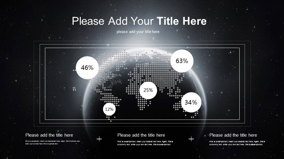 宇宙太空背景商务报告工作PPT模板