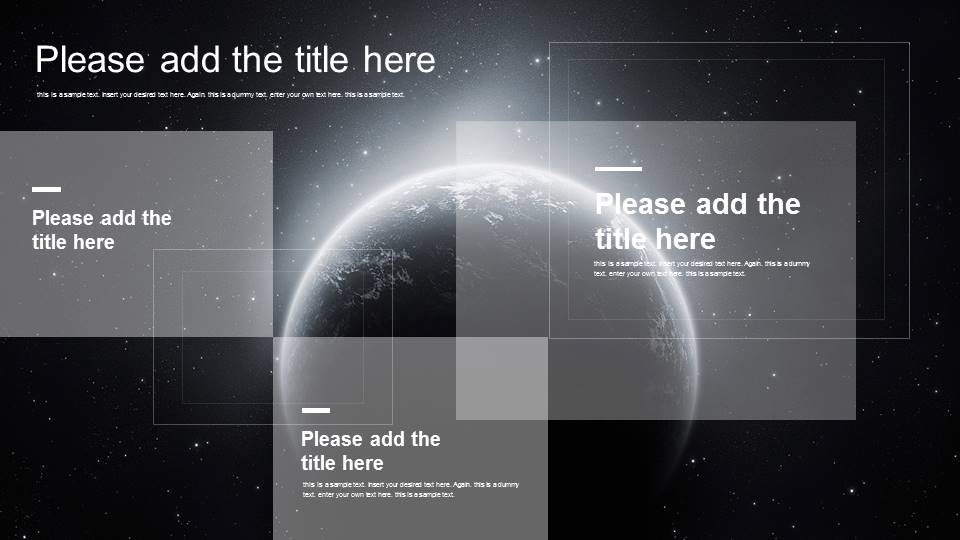 宇宙太空背景商务报告工作PPT模板
