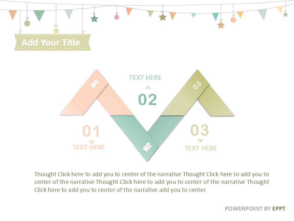 清新淡雅折纸创意通用PPT模板