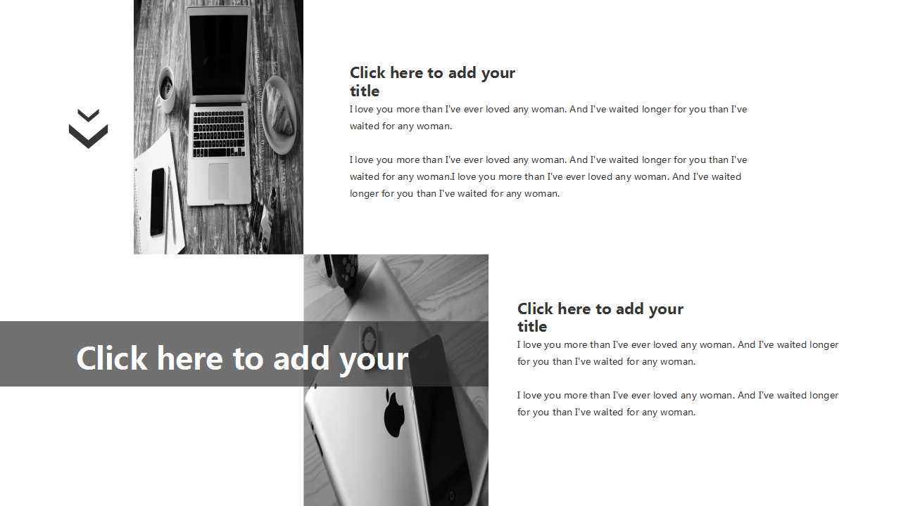 黑白文艺素雅创意设计PPT模板