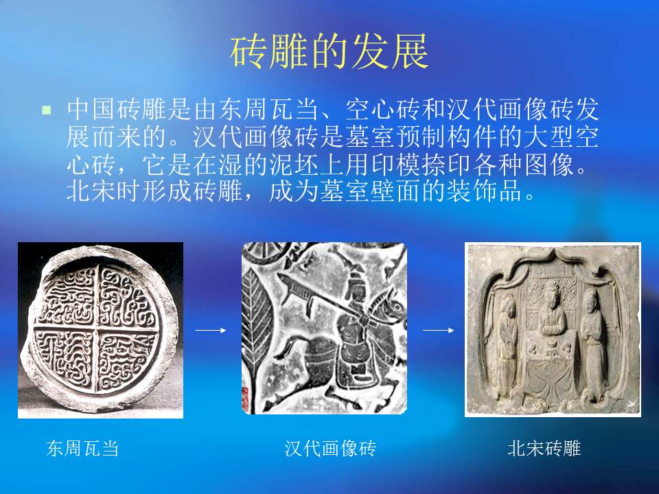 ppt民间砖雕设计模板