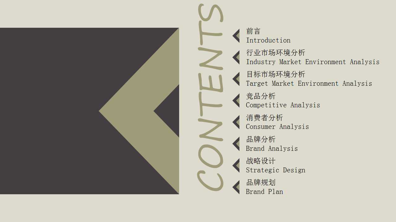 素雅时尚简洁品牌营销策划PPT模板