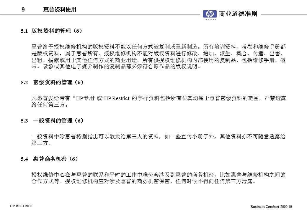 商业道德ppt模板