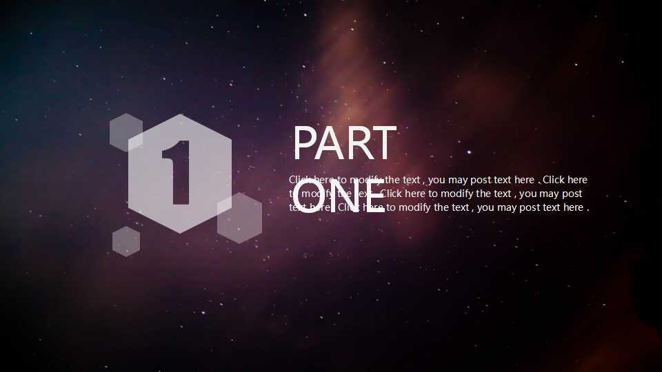 炫酷星空紫色梦幻ios风格精品商务PPT模板