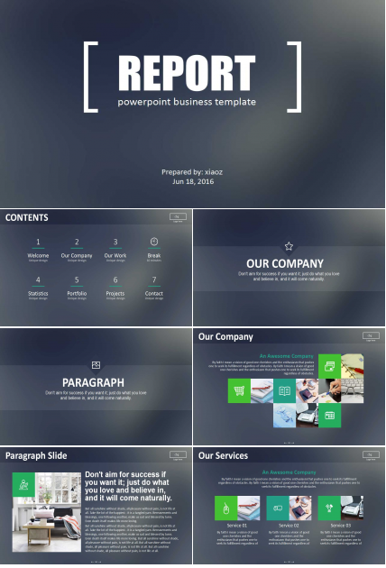 Metro风格简约动态PPT模板
