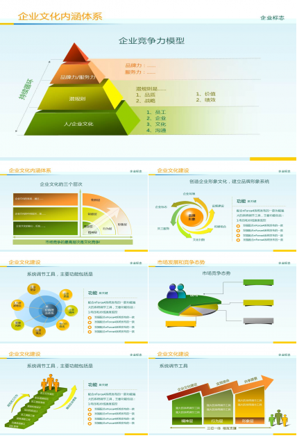 漂亮的商业年终总结ppt模板