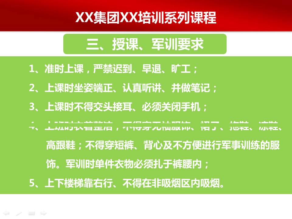 公司商务培训ppt模板