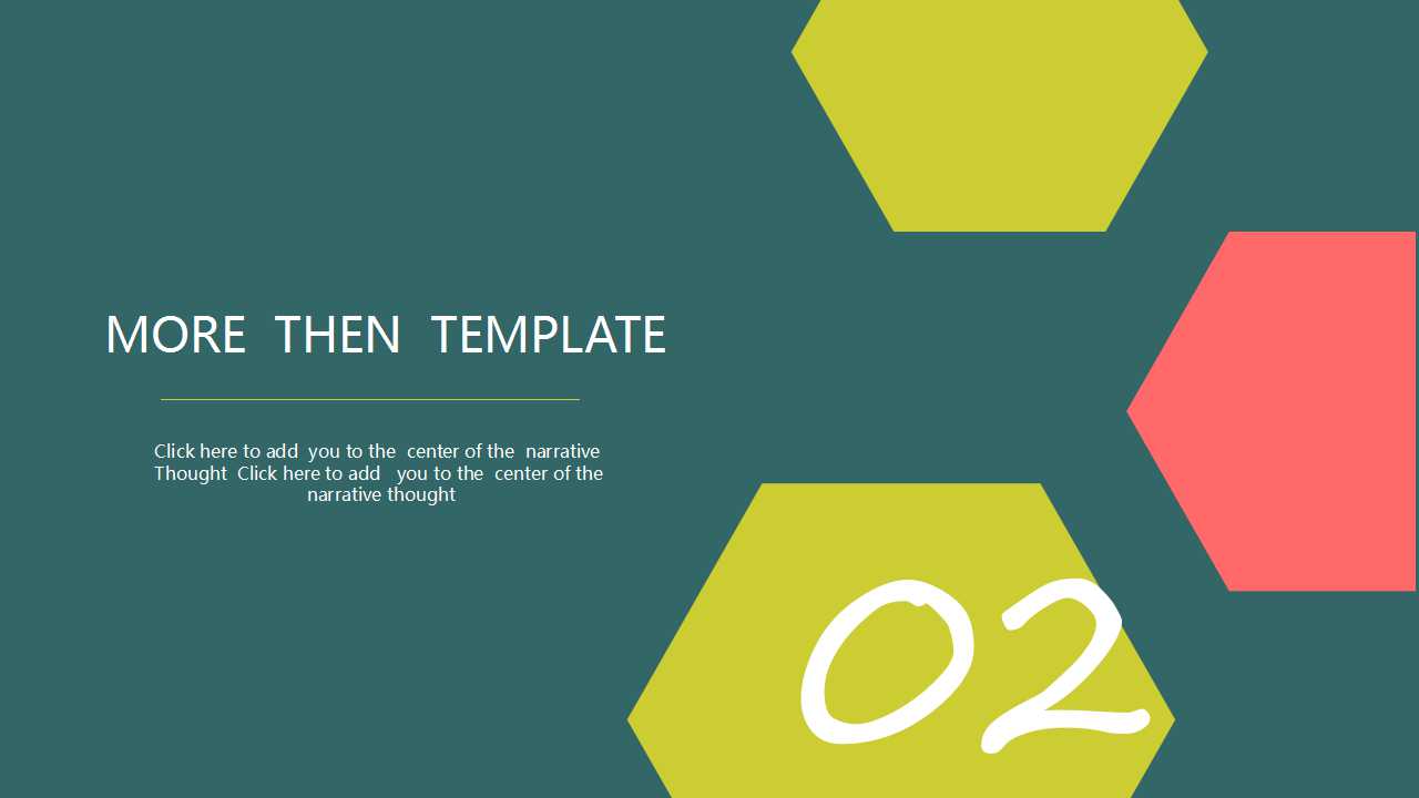 简洁线条扁平化商务通用PPT模板