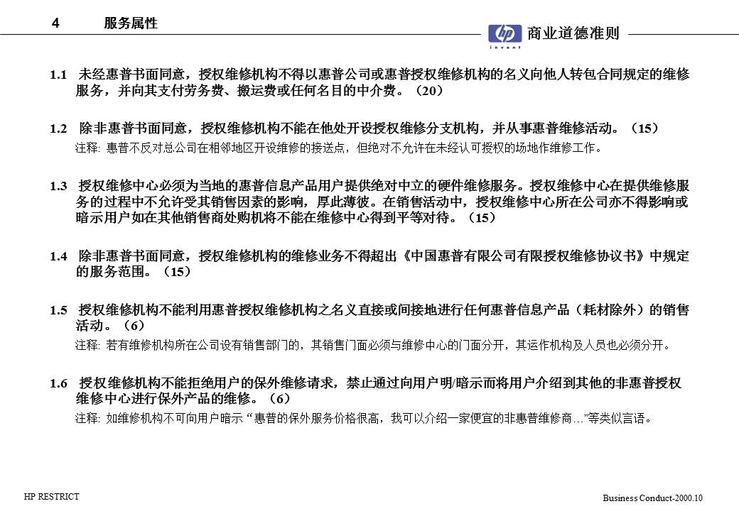 商业道德ppt模板