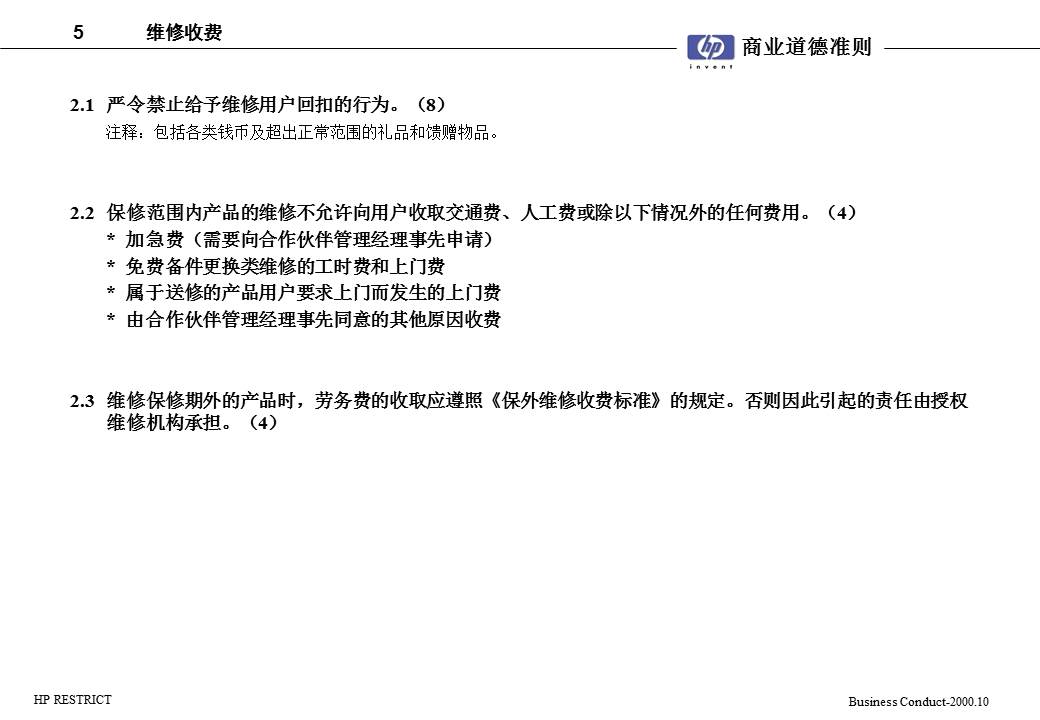 商业道德ppt模板
