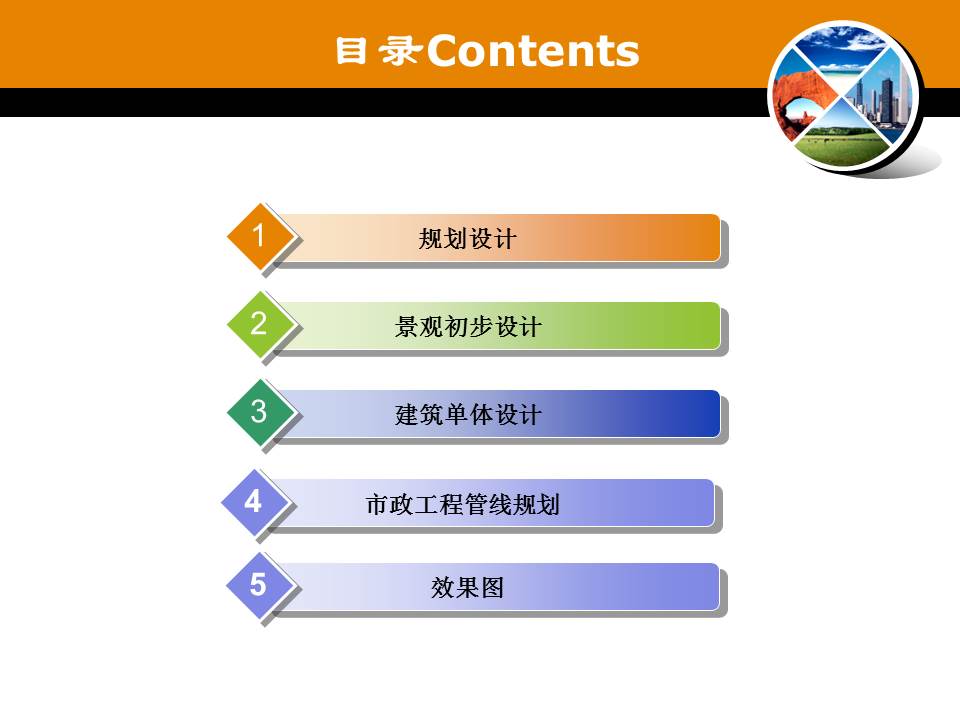 规划建筑设计方案ppt模板
