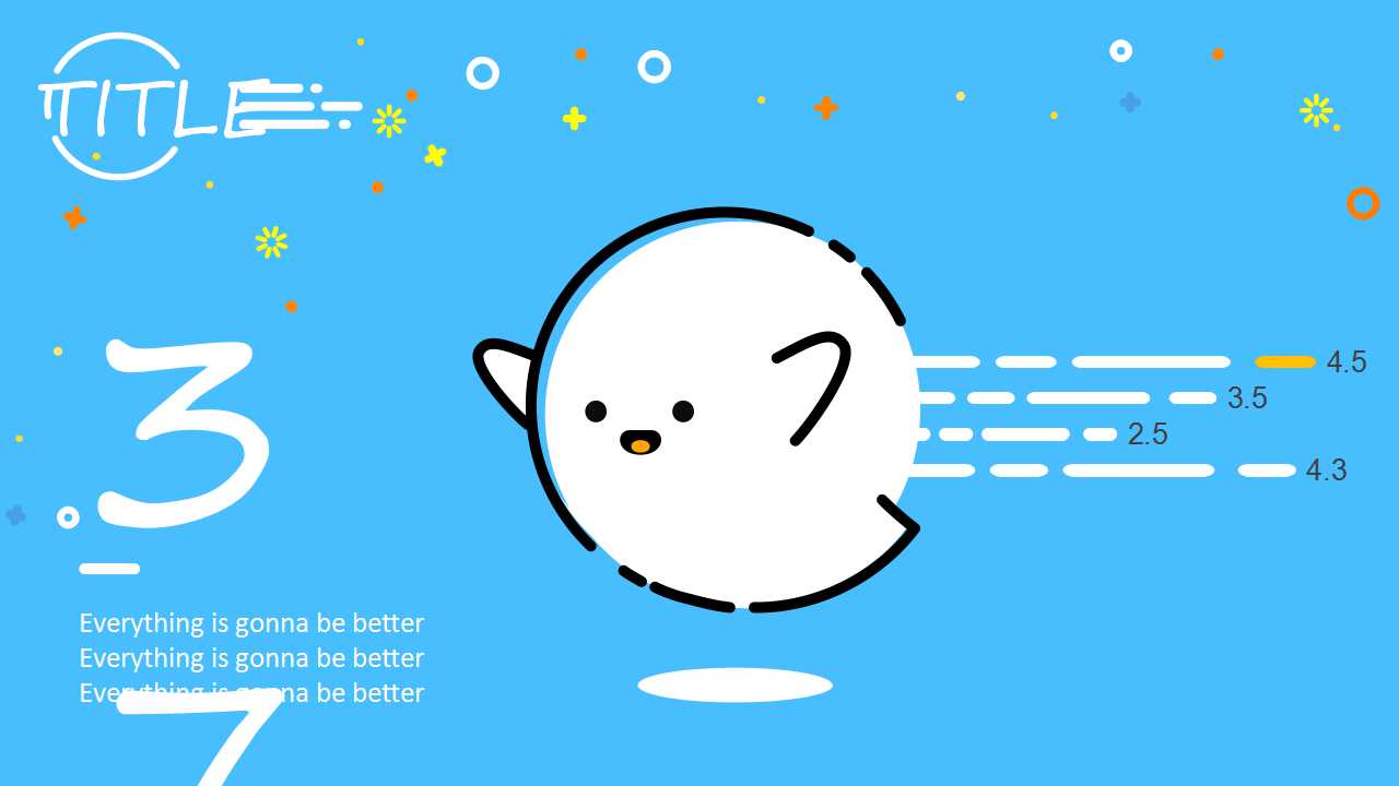 MBE风格卡通创意PPT模板