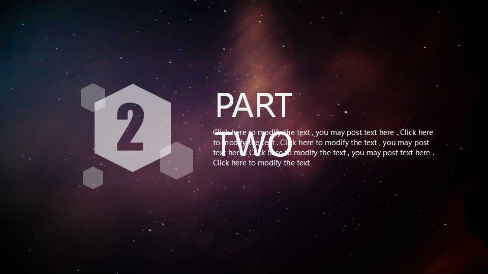 炫酷星空紫色梦幻ios风格精品商务PPT模板