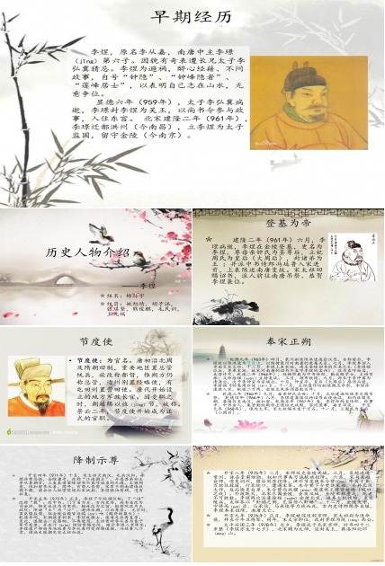 历史人物ppt模板