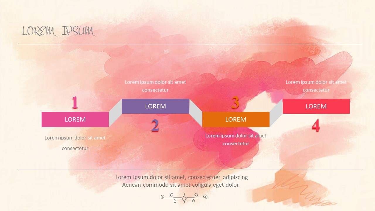 唯美梦幻水彩艺术精品PPT模板