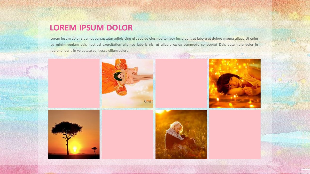 唯美梦幻水彩艺术精品PPT模板