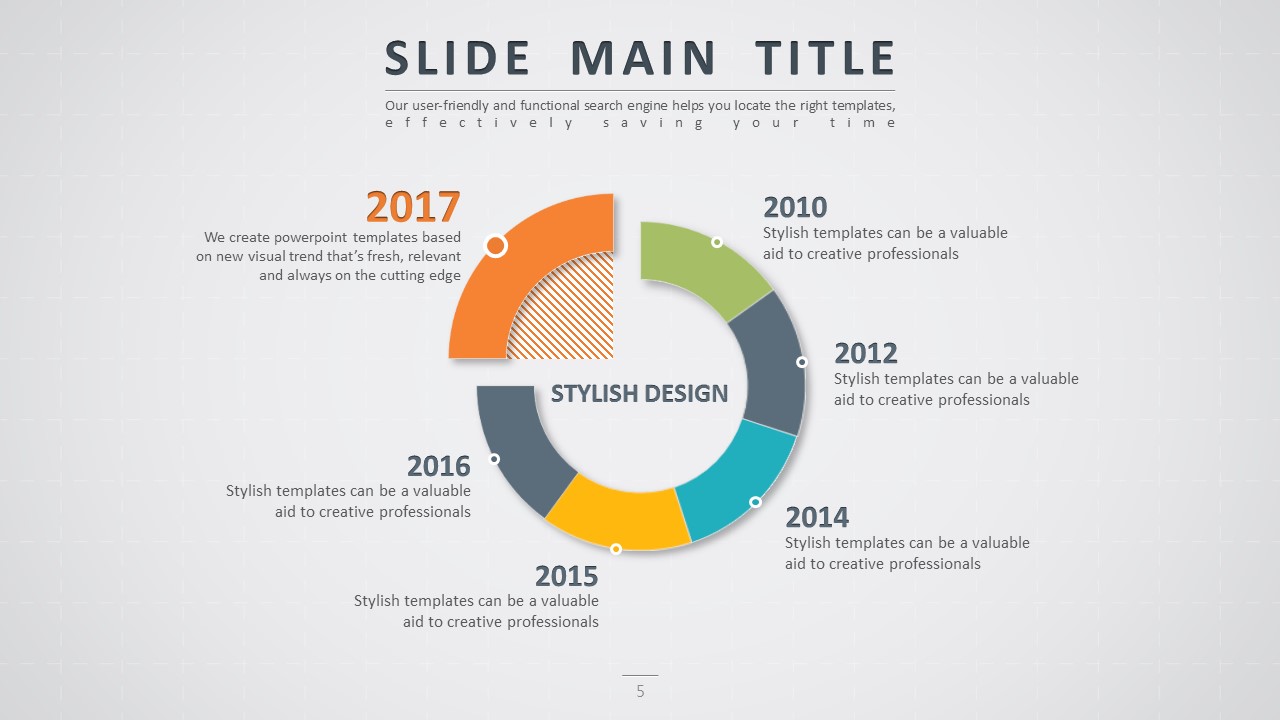 创意卡通公路主题设计PPT模板