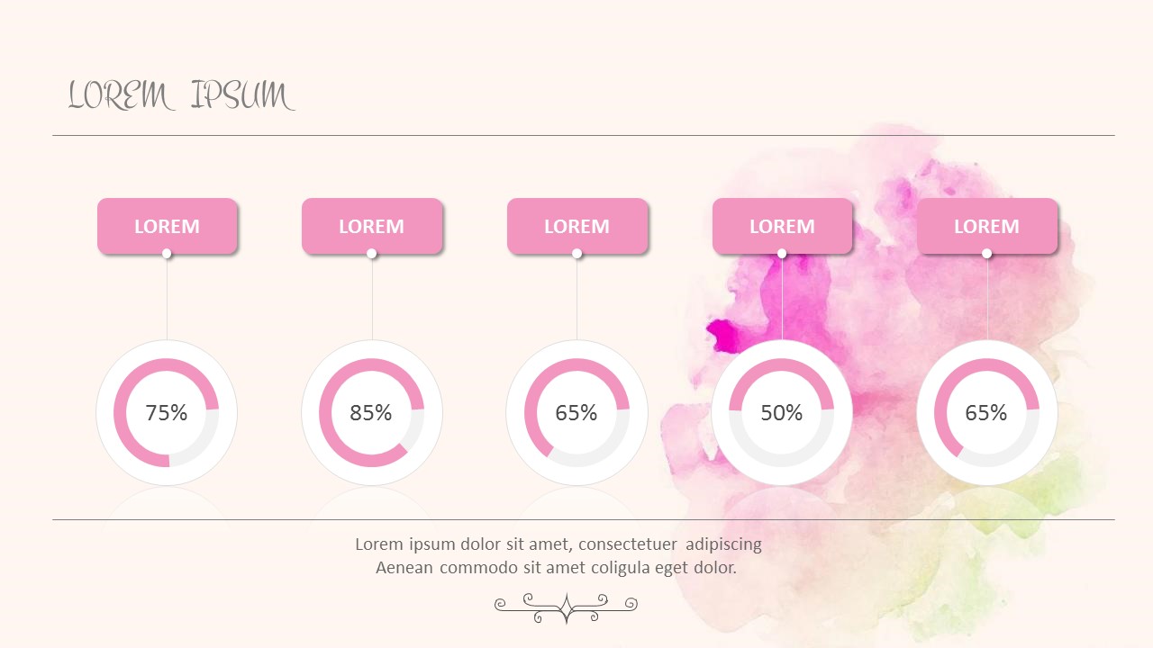 唯美梦幻水彩艺术精品PPT模板