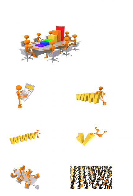 3d小人物ppt模板