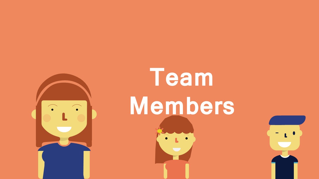 橙色卡通可爱PPT模板