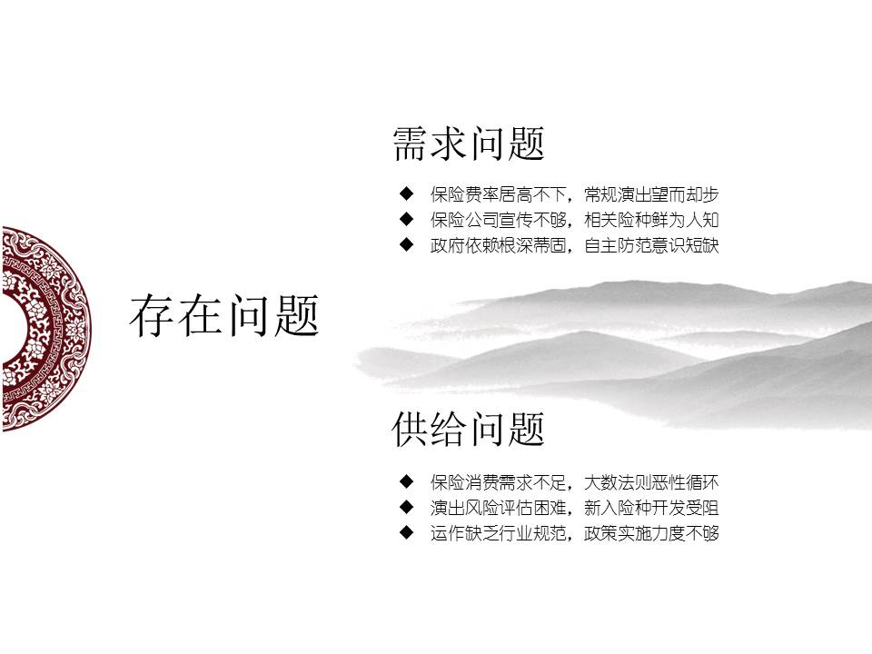 保险产品ppt模板