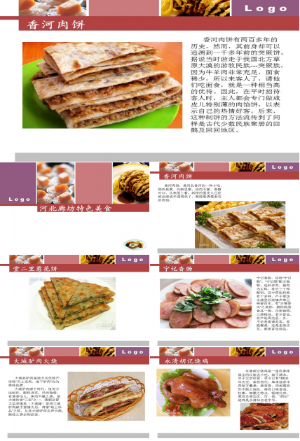 美食主题PPT模板