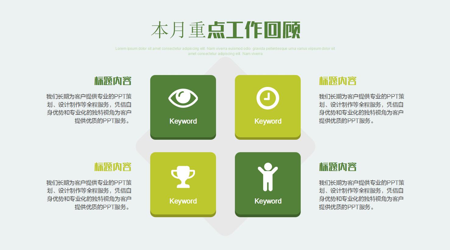 夏日清新ppt模板