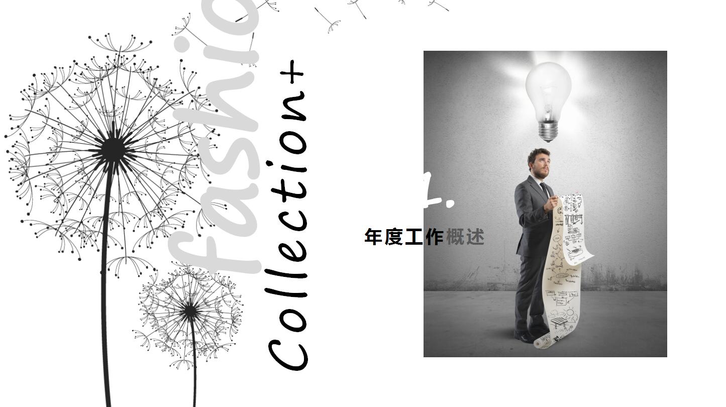 创意清新蒲公英ppt模板