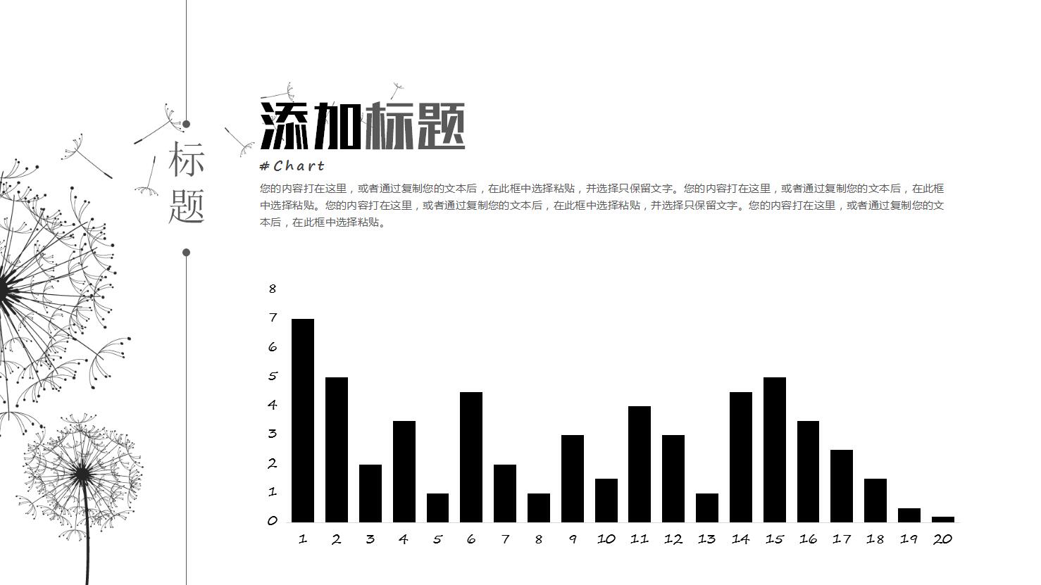 创意清新蒲公英ppt模板