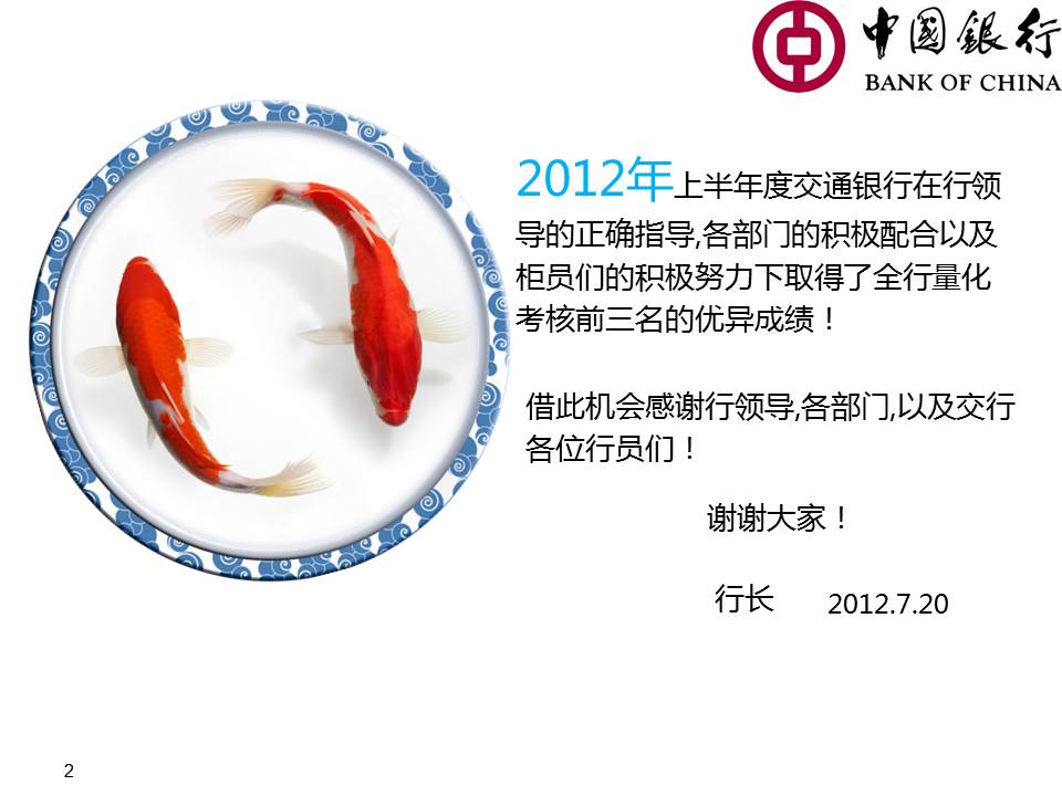 银行年度个人述职报告PPT模板_中国银行