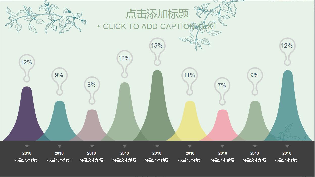 2018淡雅简约小清新工作汇报PPT模板